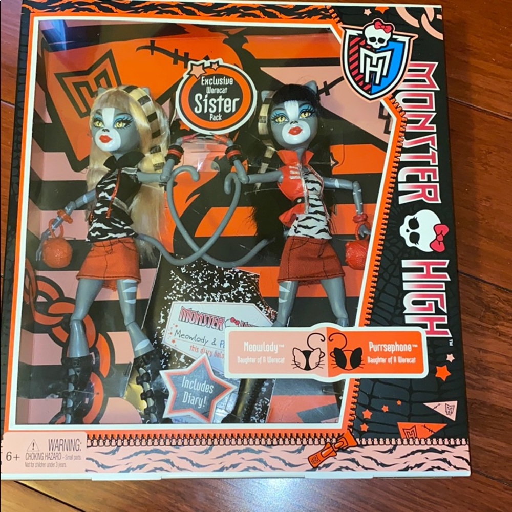 Meowlody and Purrsephone sister pack monster high